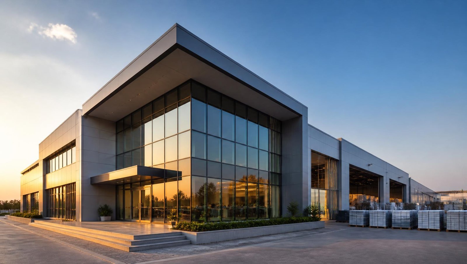 Skyline Building Material Trading FZC trading office and material yard