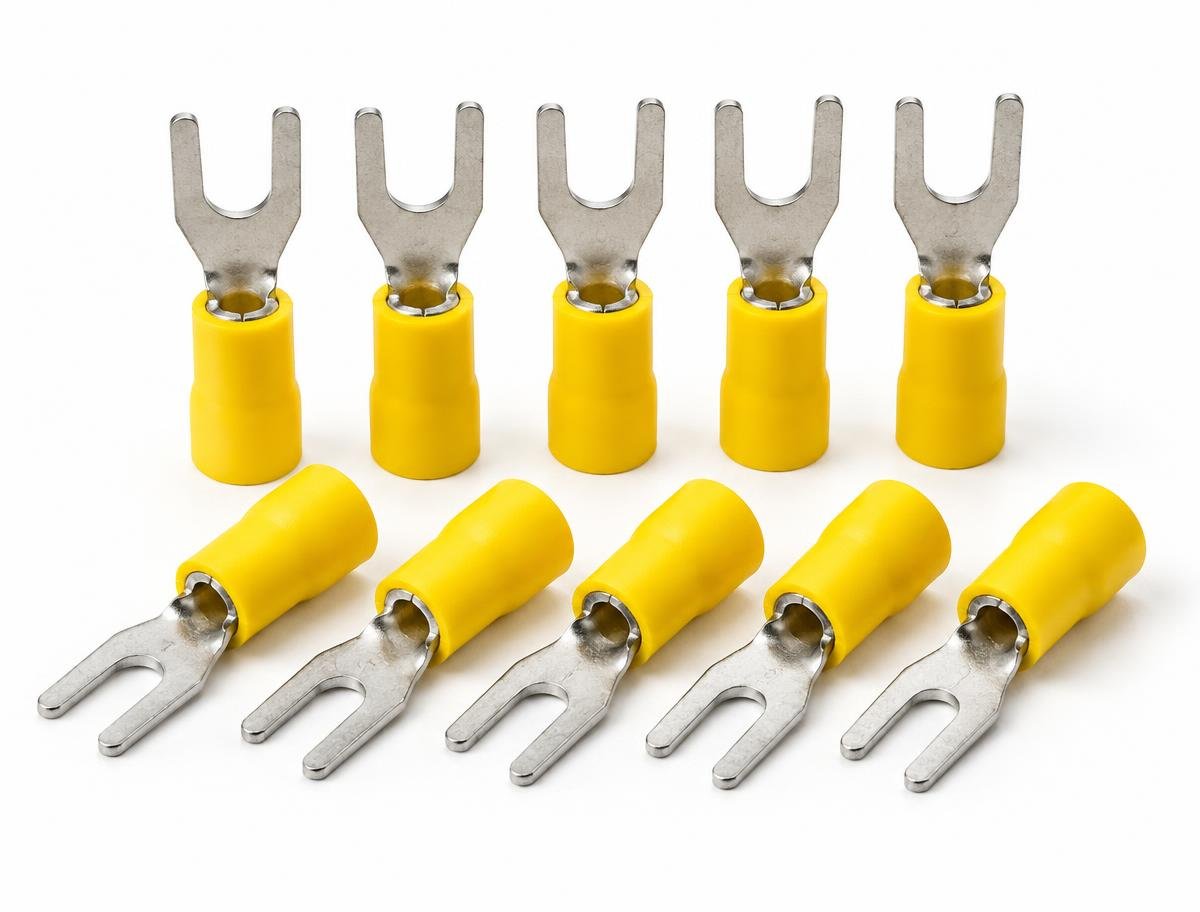Insulated Cable Lugs — Fork Type — Cable Lugs & Ferrules supplied by Skyline