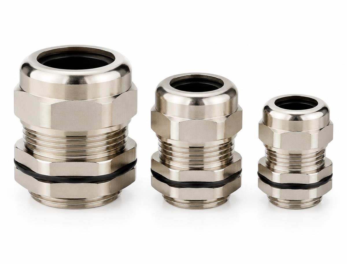 Metallic Cable Glands — Nickel-Plated Brass — Cable Glands supplied by Skyline